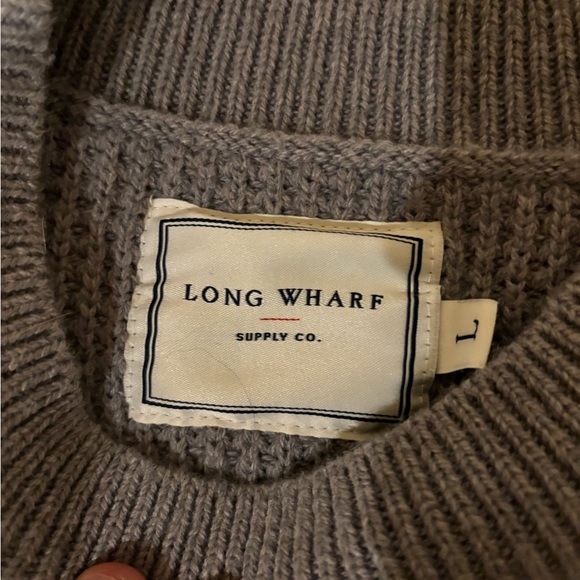 Gray Long Wharf Supply sweater - Picture 3 of 3